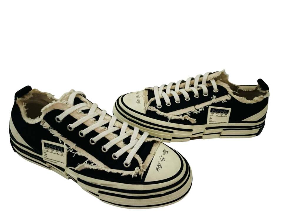 xVESSEL G.O.P. Lows O.G. Black Distortion Peace by Piece Sneakers